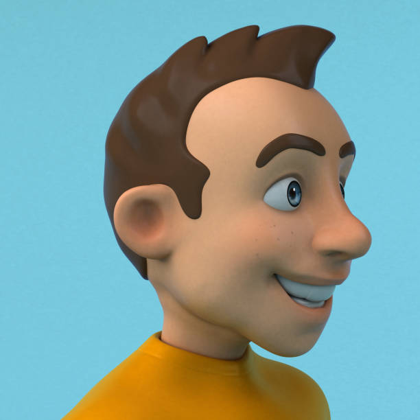 istock Fun 3D cartoon yellow character 1193681297