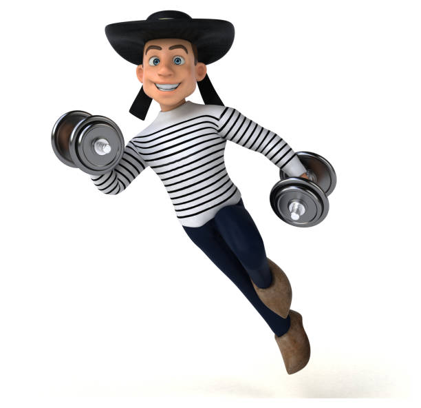 istock Fun 3d cartoon breton character 1193682306