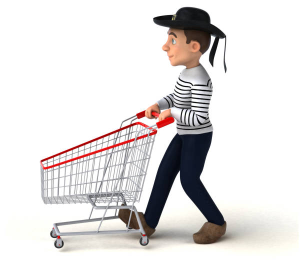 istock Fun 3d cartoon breton character 1193682327