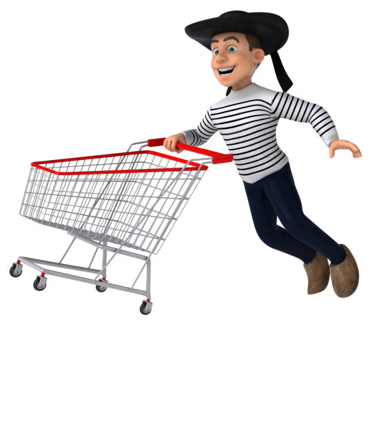 istock Fun 3d cartoon breton character 1193682336