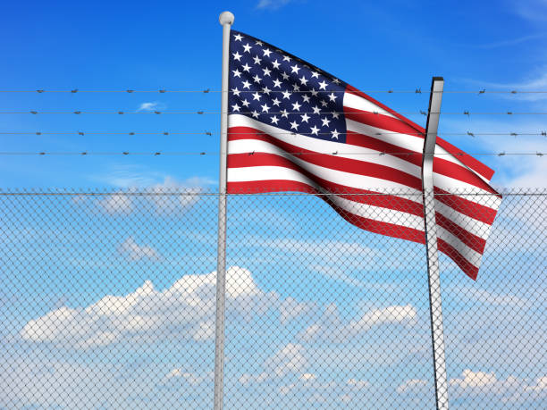 istock Closed Border of USA 1193682772
