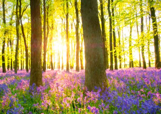istock Bluebells In An Impressionist Style 1193684866