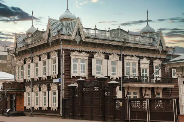 historical center of Irkutsk. Russian Federation.