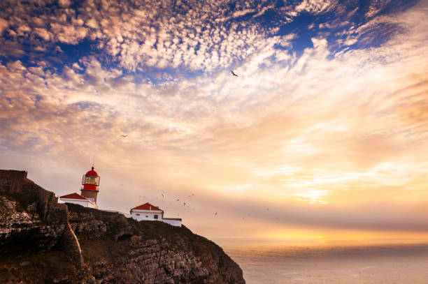 istock Lighthouse on Cape St. Vincent, Algarve, Portugal. 1193685564