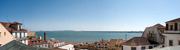 Panoramic Lisbon stock photo