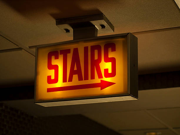 istock Scary Stairs Sign 119368867