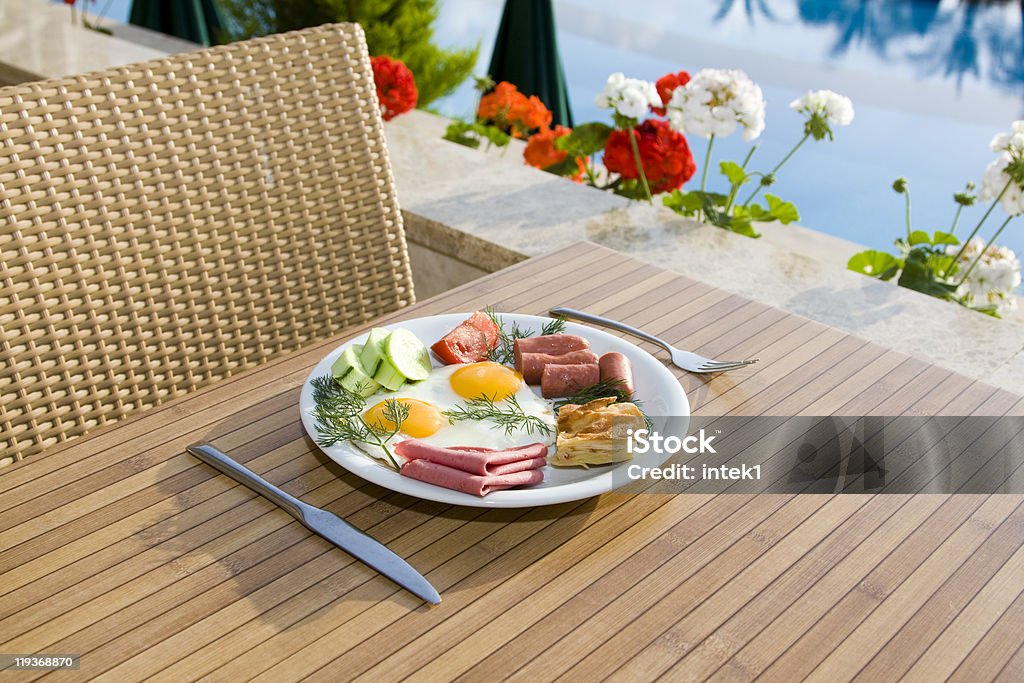 Pequeno-almoço - Royalty-free Mesa - Mobília Foto de stock