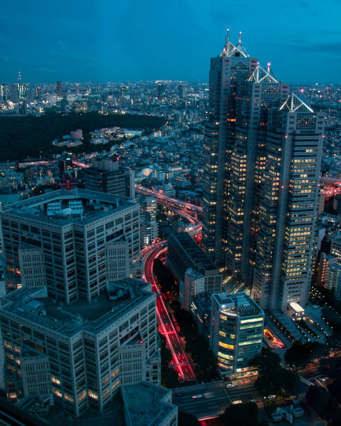 istock Tokyo buildings sunset 1193690644