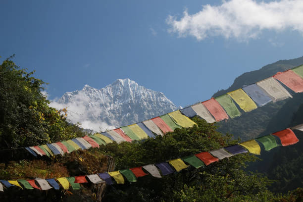 istock Thamserku mountain 6,623 m eastern himalaya range during Everest Base Camp Thamserku mountain view from lukla to phakding and namche bazaar,Nepal 1193692520