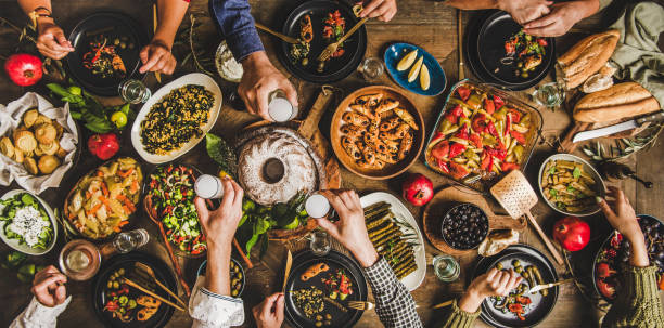 istock Traditional Turkish celebration dinner with food and raki, wide composition 1193692904
