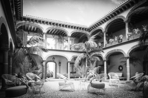 istock Luxury Mexican Hacienda (Noir) 1193699246