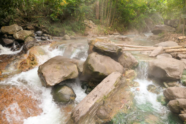 istock Bajawa - Hot spring meets the cold river 1193700426