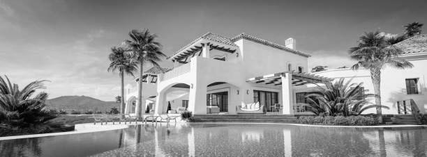 istock Exclusive Luxury Villa With Swimming Pool (Noir) 1193700572