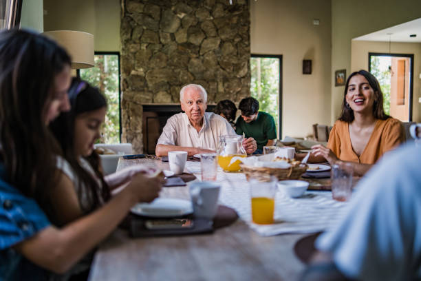istock Family breakfast at home 1193702472