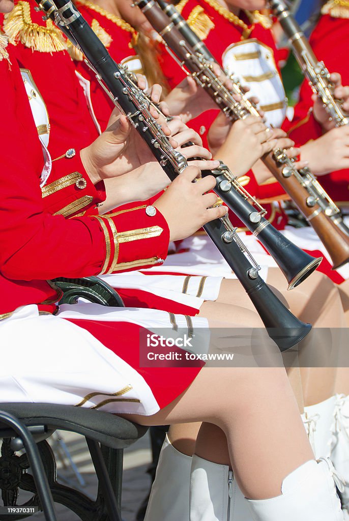 Mädchen Brass-Band - Lizenzfrei Aufführung Stock-Foto