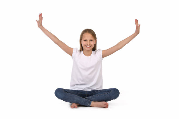 istock Blonde girl sits in the studio 1193710138