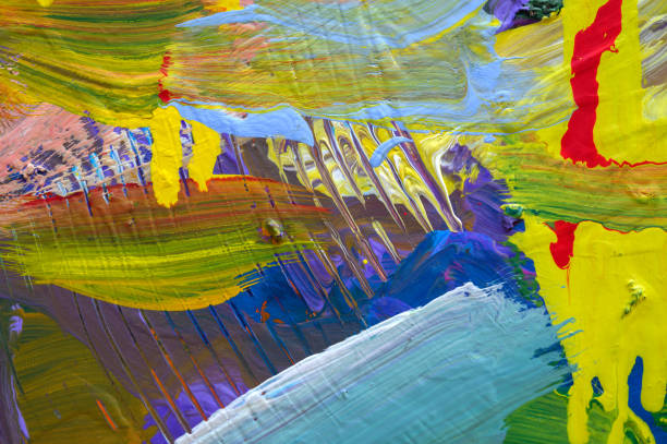 istock Abstract art background. Hand-painted background. SELF MADE. 1193711885
