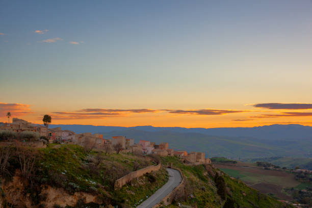 istock View of Leonforte at sunset 1193713638