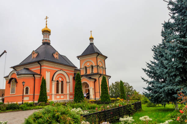 istock Transfiguration temple of Optina Monastery. Optina Pustyn (literally Opta's hermitage) is an Eastern Orthodox monastery near Kozelsk in Russia 1193718809