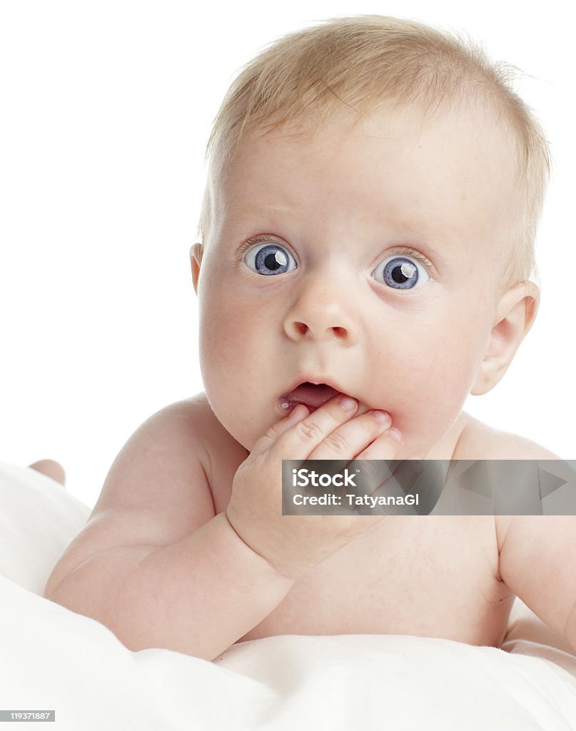 Surprised baby  Baby - Human Age Stock Photo