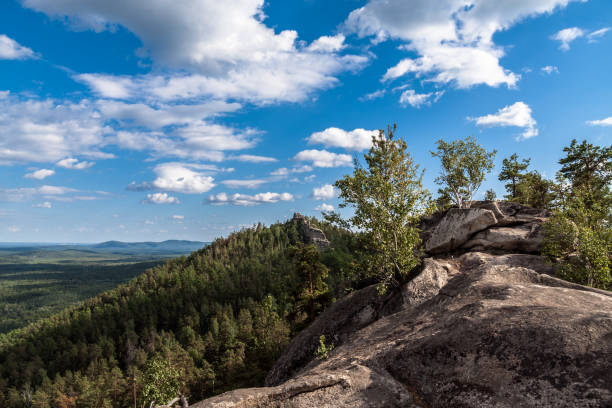 istock Wooded crest in hot summer day 1193720318