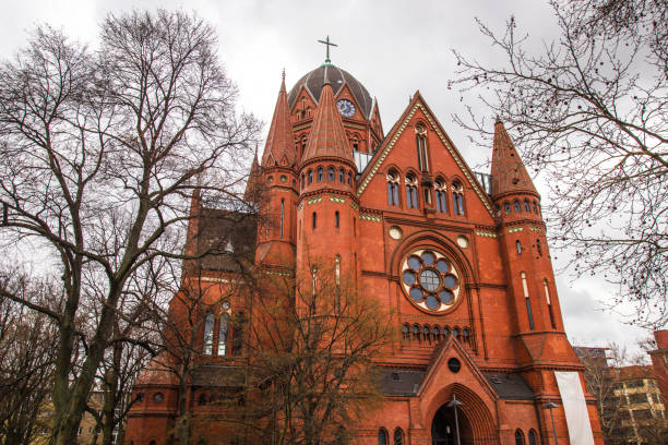 istock berlin germany historic red brick church 1193723587