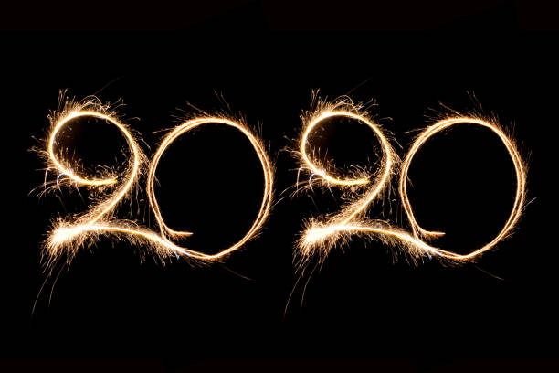 istock Happy New Year 2020 sparkle effect 1193725235