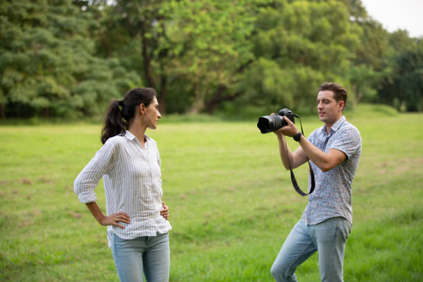 istock Young Man Photographing Girlfriend 1193727620