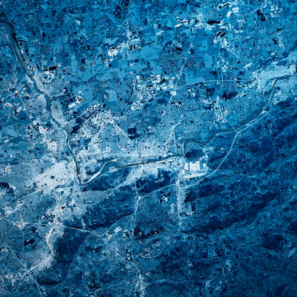 istock Bethlehem Pennsylvania 3D Render Map Blue Top View Nov 2019 1193731033