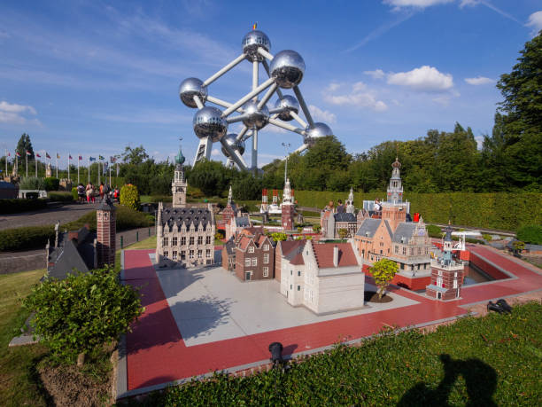 Brussels, Belgium - August 2 2014:The Miieurope and Atomium