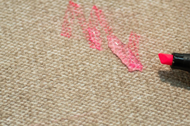 istock Painted fabric on sofa pink marker. Furniture fabric. 1193733239