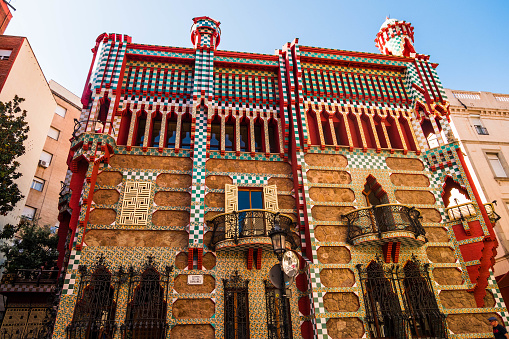 Barcelona, Spain - July 22, 2019: Casa Vicens by Gaudi.