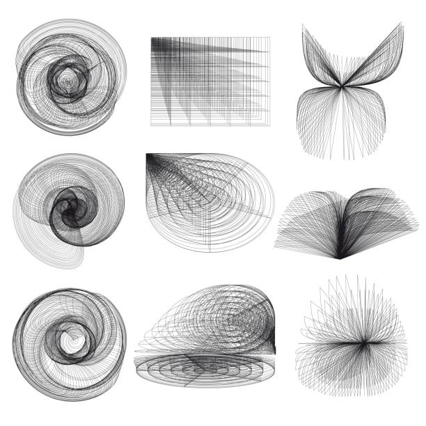 istock Set of abstract geometric  elements and shapes on white background. 1193737025