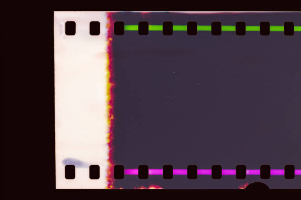 istock Dark Film Light leak 1193740810