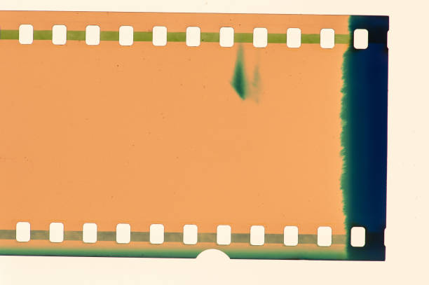 istock Light leak from vintage film 1193740947