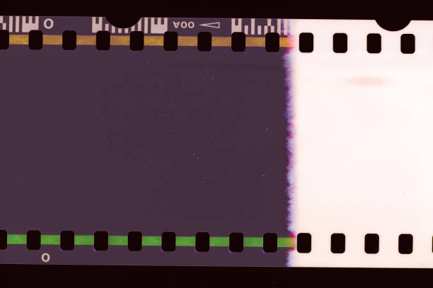 istock Dark Film Light leak 1193740972