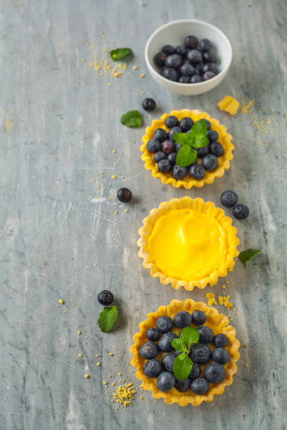 istock Little blueberries tarts 1193742787