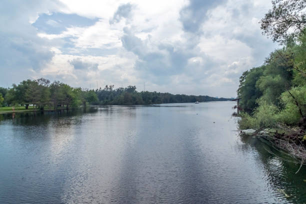 istock Dramatic Cloudy Sky over Ottawa River in Toronto Canada 1193743598