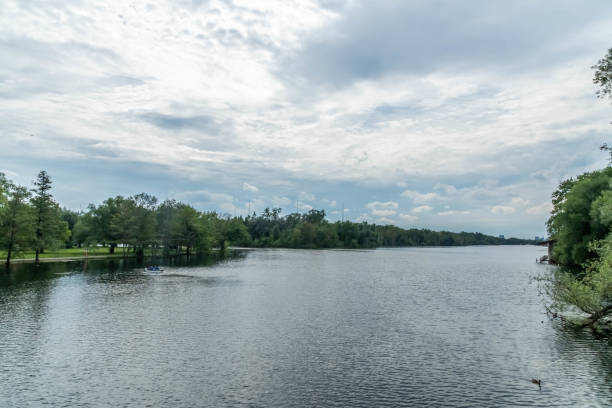istock Dramatic Cloudy Sky over Ottawa River in Toronto Canada 1193743825