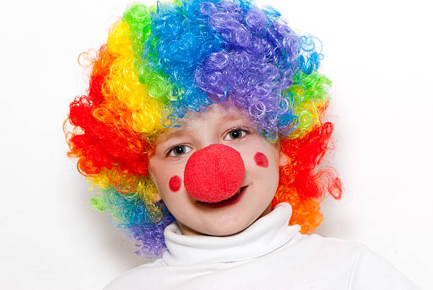 istock The cheerful clown on a light background 119374430
