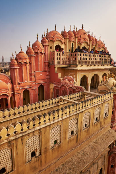 hawa mahal lub pałac wiatrów, dżajpur, indie. 30.11.2019 - hawa zdjęcia i obrazy z banku zdjęć
