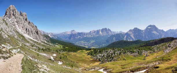 istock Distant massif of Croda di Lago, Dolomites, Italy 1193747508