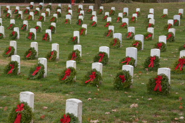 cementerio de arlington - arlington virginia cemetery arlington national cemetery national landmark fotografías e imágenes de stock