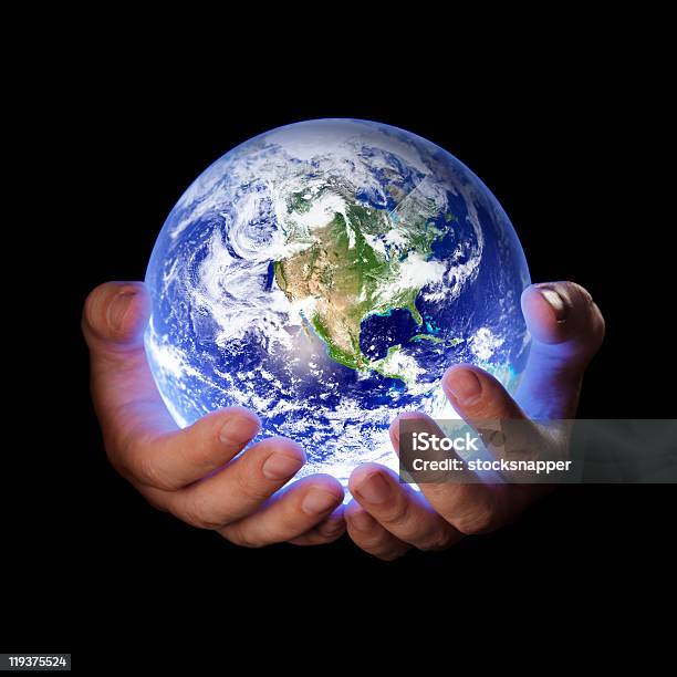 Our Planet Stock Photo - Download Image Now - Blue, Care, Color Image