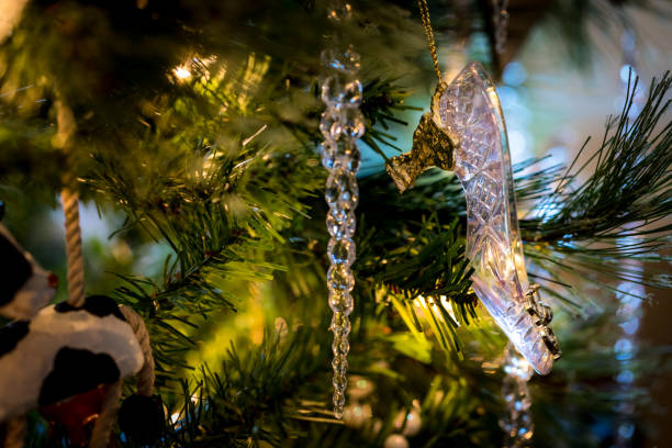istock Beautiful Colorful Christmas tree decorations. 1193757014
