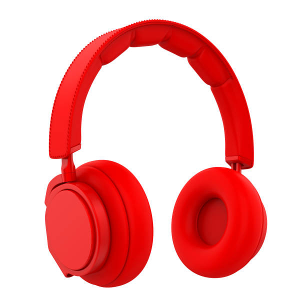istock Red Headphones Isolated 1193757139