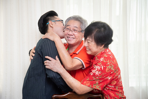 Chinese New Year, Love, Family bonding and Togetherness Concepts
