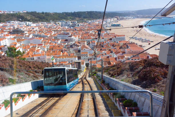 istock Panoramic View of Nazare Funicular 1193762533