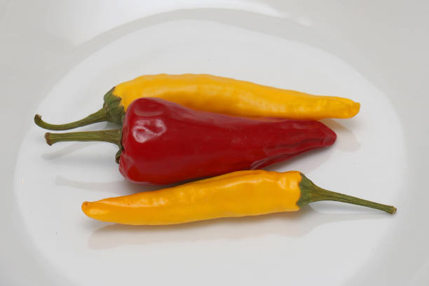 istock Red and yellow peppers 1193763203