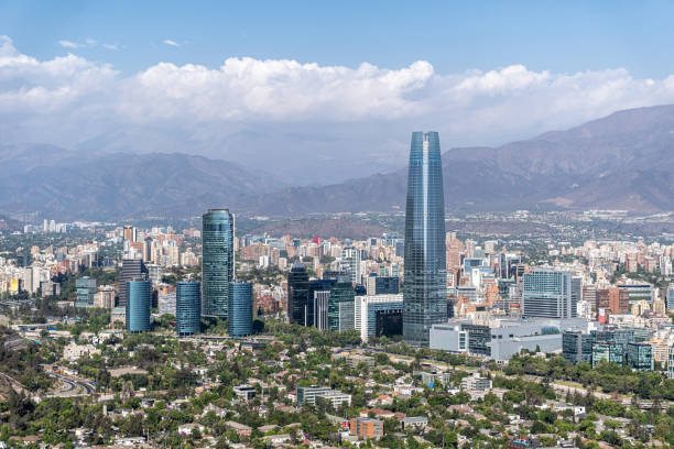 istock Santiago Financial District from San Cristobal Hill 1193764110